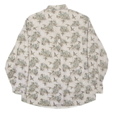 WOOLRICH Mens Shirt Brown Crazy Pattern Long Sleeve M