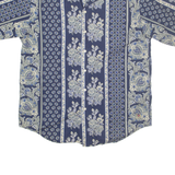 TOMMY HILFIGER Mens Shirt Blue Crazy Pattern L