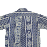 TOMMY HILFIGER Mens Shirt Blue Crazy Pattern L