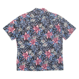 HAWAII BLUES Mens Shirt Black Floral L