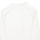 ARMANI JEANS Cropped Womens Blazer Coat White Viscose L
