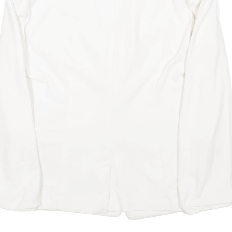 ARMANI JEANS Cropped Womens Blazer Coat White Viscose L