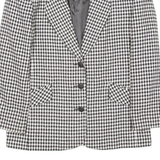 Womens Blazer Coat Black Houndstooth UK 14