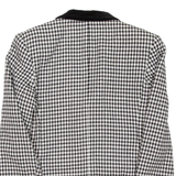 Womens Blazer Coat Black Houndstooth UK 14