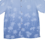 BATIK BAY Mens Hawaiian Shirt Blue Floral L