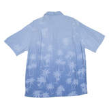 BATIK BAY Mens Hawaiian Shirt Blue Floral L
