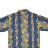PURITAN Mens Hawaiian Shirt Blue Floral S