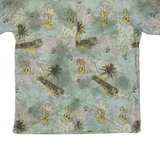 ME SPORT Mens Hawaiian Shirt Blue Floral M