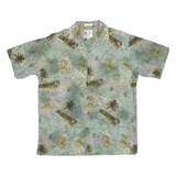 ME SPORT Mens Hawaiian Shirt Blue Floral M