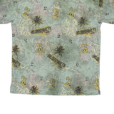 ME SPORT Mens Hawaiian Shirt Blue Floral M