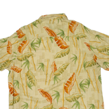 Mens Hawaiian Shirt Beige Floral XL