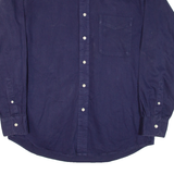 CLUB ROOM Mens Plain Shirt Blue Long Sleeve M
