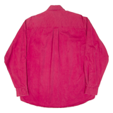 CLUB ROOM Mens Plain Shirt Red Long Sleeve L
