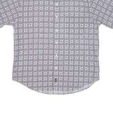DOCKERS Mens Shirt Blue Crazy Pattern M