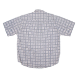 DOCKERS Mens Shirt Blue Crazy Pattern M