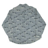 WOOLRICH Boats Mens Shirt Blue Long Sleeve L