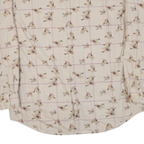 ROUNDTREE & YORKE Birds Mens Shirt Beige Long Sleeve L