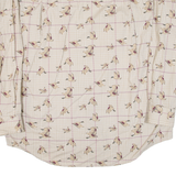ROUNDTREE & YORKE Birds Mens Shirt Beige Long Sleeve L