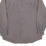 CARHARTT Mens Worker Shirt Grey Long Sleeve M