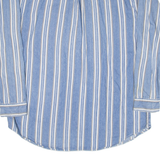 COLISEUM JEANS Mens Shirt Blue Striped Long Sleeve XL