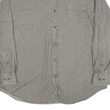 CROFT & BARROW Mens Plain Shirt Grey Long Sleeve XL