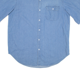 OPEN TRAILS Mens Plain Shirt Blue XL
