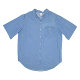 OPEN TRAILS Mens Plain Shirt Blue XL