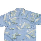 SUMMA Mens Hawaiian Shirt Blue Floral L