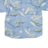 SUMMA Mens Hawaiian Shirt Blue Floral L