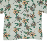 PURITAN Mens Hawaiian Shirt Green Floral L
