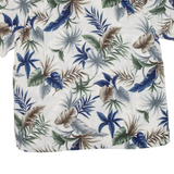 CROFT & BARROW Mens Hawaiian Shirt Blue Floral XL
