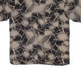 BOBBY CHAN Mens Shirt Black Crazy Pattern L