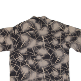 BOBBY CHAN Mens Shirt Black Crazy Pattern L