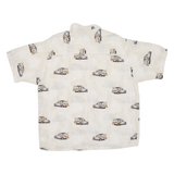 PURITAN Cars Mens Hawaiian Shirt Beige L