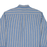 ST JOHN'S BAY Mens Denim Shirt Blue Striped Long Sleeve XL