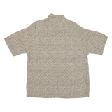 PIERRE CARDIN Mens Hawaiian Shirt Green Crazy Pattern XL