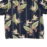 PURITAN Mens Hawaiian Shirt Blue Floral L