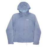 JACK WOLFSKIN Womens Rain Coat Blue Hooded XL