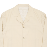 MIDLAND INT Womens Blazer Jacket Beige S