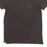TOMMY HILFIGER Mens Polo Shirt Brown M