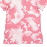 PUMA Womens Polo Shirt Pink Crazy Pattern XS