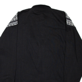 GARRY Mens Jacket Black Striped L