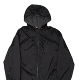 DICKIES Mens Rain Jacket Black Nylon Hooded M