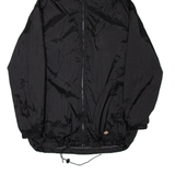 DICKIES Mens Rain Jacket Black Nylon Hooded M