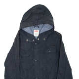 LEVI'S Mens Chore Jacket Blue Hooded M