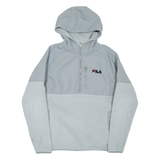 FILA Mens Fleece Jacket Grey Hooded S