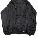 DICKIES Mens Rain Jacket Black Hooded L