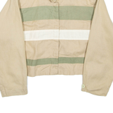 Cropped Womens Overcoat Coat Beige L