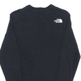 THE NORTH FACE Mens T-Shirt Black Long Sleeve Crew Neck XS