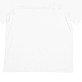 CHAMPION Mens T-Shirt White Crew Neck XS